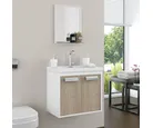 Gabinete para Banheiro com Espelho Rigel 50cm Branco/berlin Cerocha