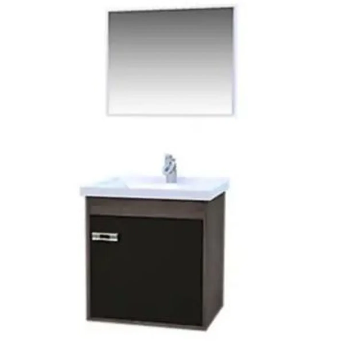 Gabinete para Banheiro com Espelho Spica 40cm Preto Cerocha, marca Cerocha - Foto Principal