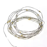 Cordão Luminoso LED Arame Estático Luz Branca à Pilha