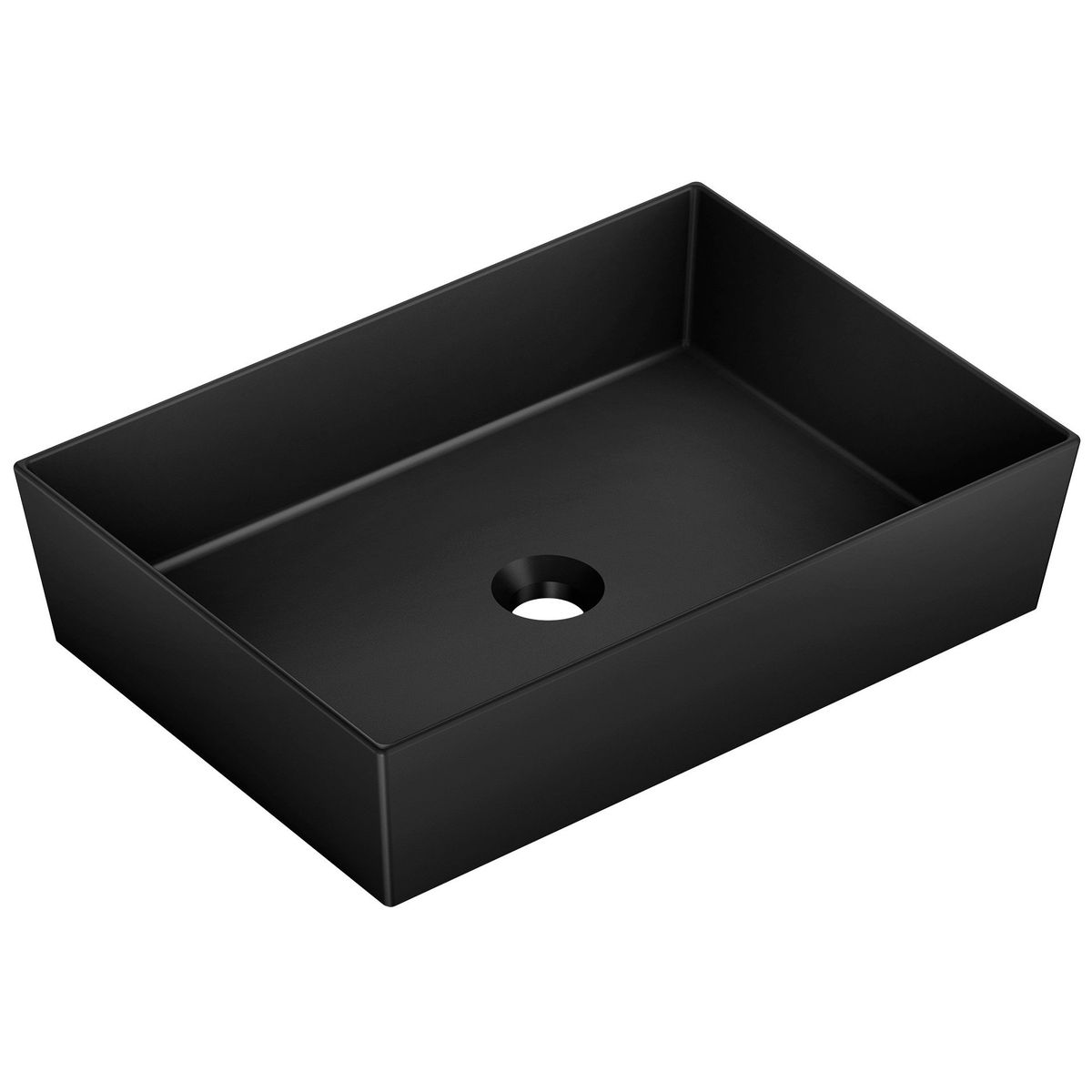Cuba de Apoio Retangular Preta 51x36cm Platinium P7 Roca, marca Incepa - Foto Principal
