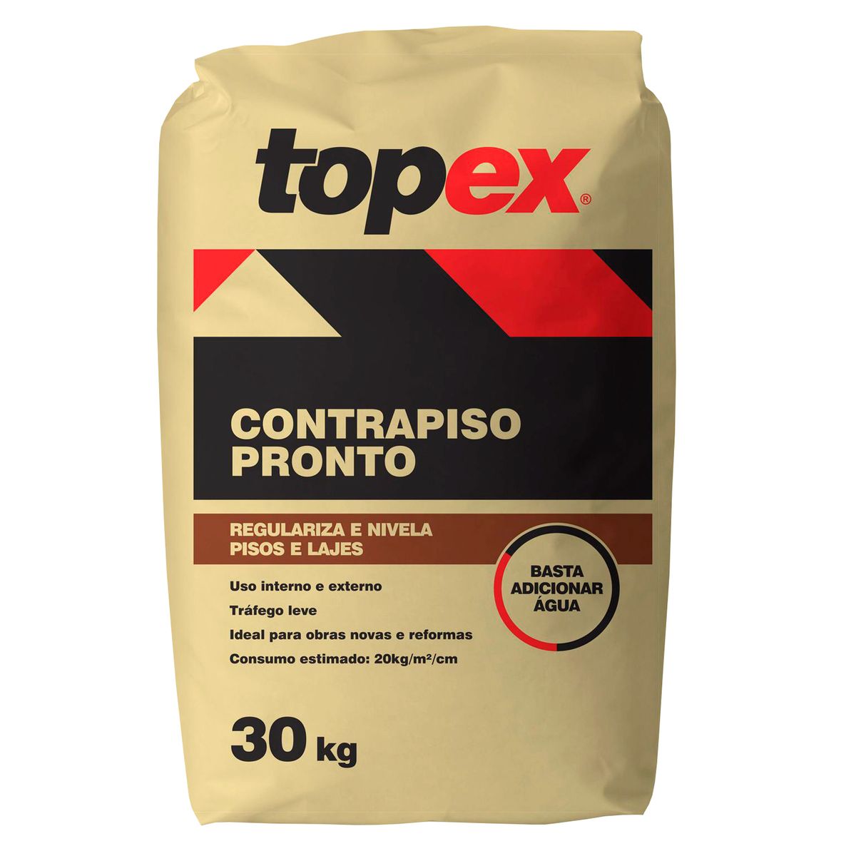 Contrapiso Pronto 30kg Cinza, marca Topex - Foto Principal