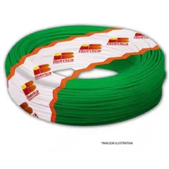Cabo Flexível 4mm2 Verde Rolo 25M