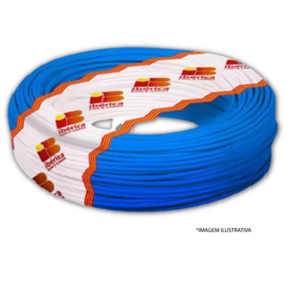 Cabo Flexível 4mm2 Azul Rolo 25M, marca Ibérica - Foto Principal
