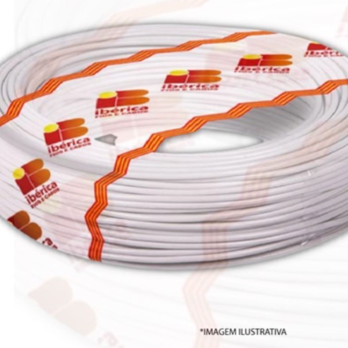 Cabo Flexível 6mm2 Branco Rolo 25M, marca Ibérica - Foto Principal