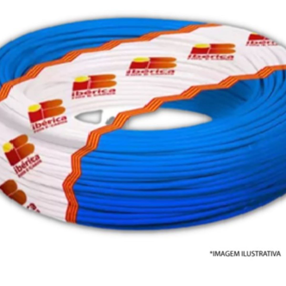 Cabo Flexível 1,5mm2 Azul Rolo 50M, marca Ibérica - Foto Principal