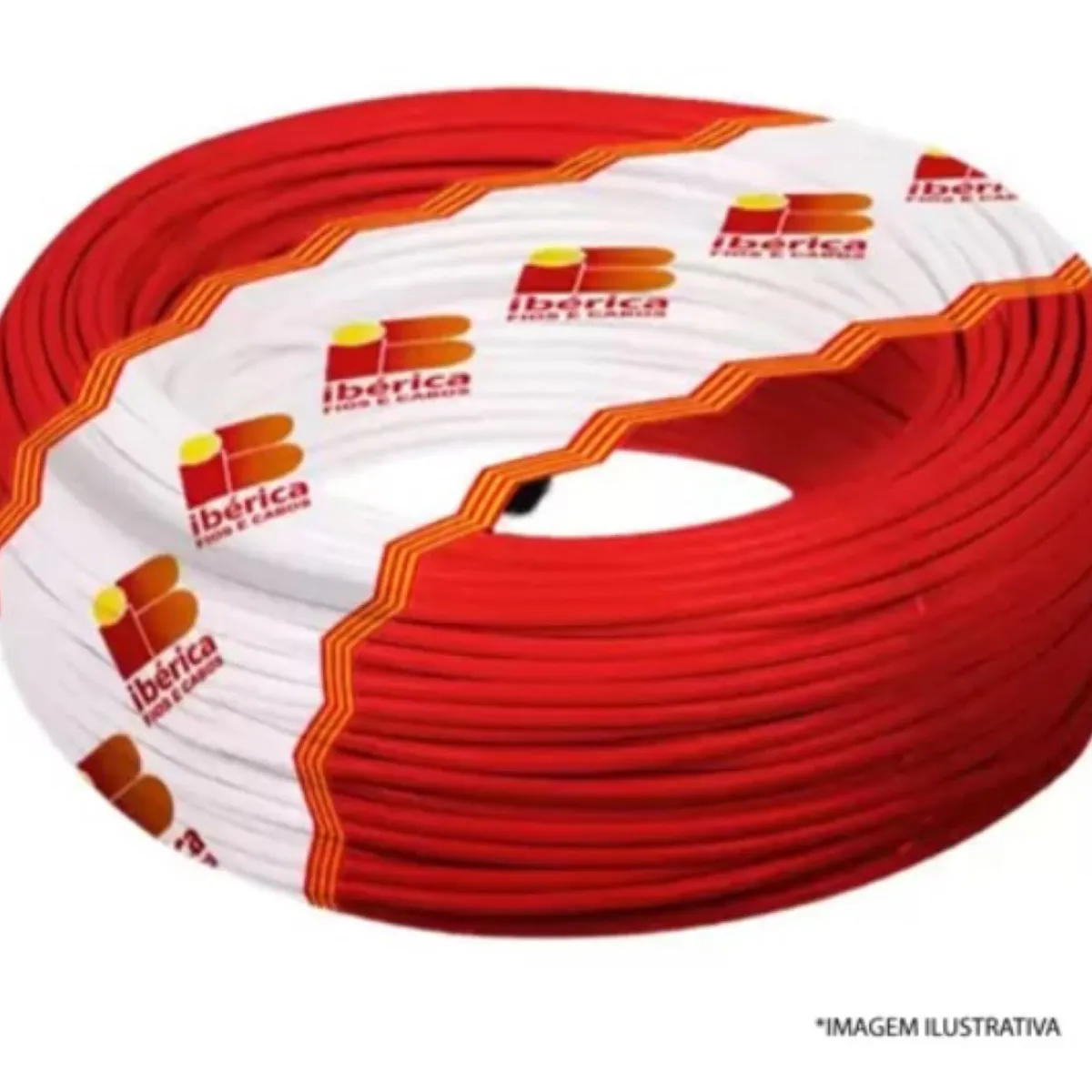 Cabo Flexível 1,5mm2 Vermelho Rolo 50M, marca Ibérica - Foto Principal