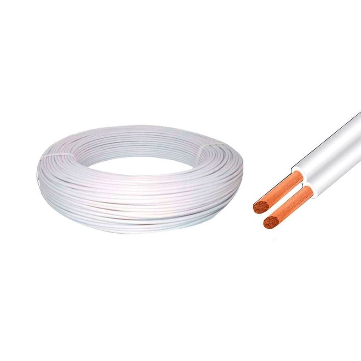 Cabo Paralelo 2x2,5mm2 Branco Rolo 50m Ibérica, marca Ibérica - Foto Principal