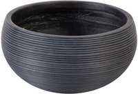 Vaso De Fibra Redondo Preto M 21x42cm Just Home Collection