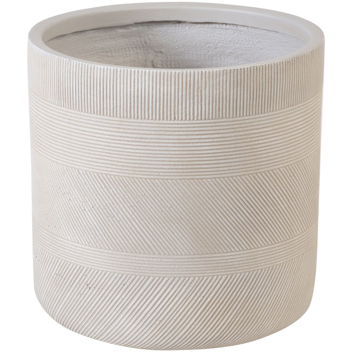 Vaso de Fibra Line Sand P Areia 24x24cm Just Home Collection, marca Just Home Collection - Foto Principal