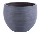 Vaso de Fibra Cinza Listrado G Just Home Collection