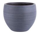 Vaso de Fibra Cinza Listrado m Just Home Collection