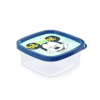 Clic Pote Quadrado Mickey Baby Azul 580ml