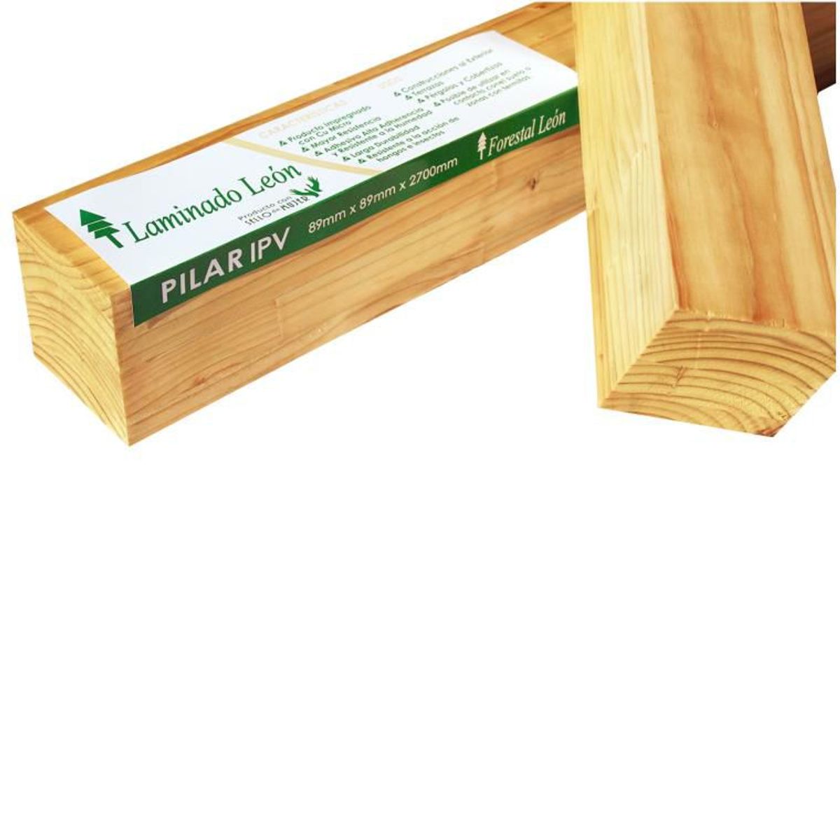 Pilar Laminado Pinus Seco Estufa Timbermac, marca Timbermac - Foto 2
