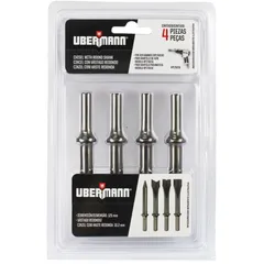 Kit Pontas para Martelete Pneumático 4 Unidades Ubermann
