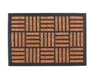 Capacho Panama Quadro 40X60cm Marrom e Preto