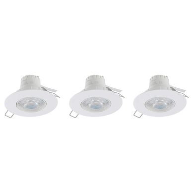 Kit 3 Spot de Embutir Redondo Branco 5,5W 6500K Dairu