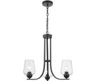 Pendente Osters 3 Lâmpadas E27 Preto Just Home Collection