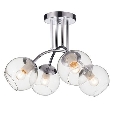 Pendente Satine 4 Lmpadas E27 Cromo Just Home Collection