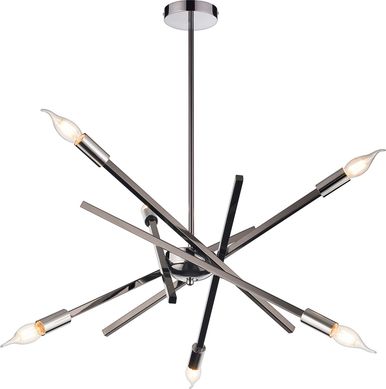 Pendente Ramer 6 Lmpadas E14 Preto Just Home Collection
