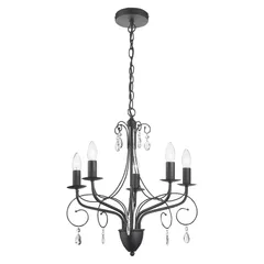 Pendente Blacken 5 Lâmpadas E14 Just Home Collection
