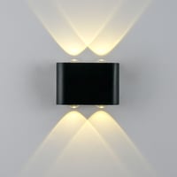 Arandela Led Lars Preto 4W IP65 Just Home Collection