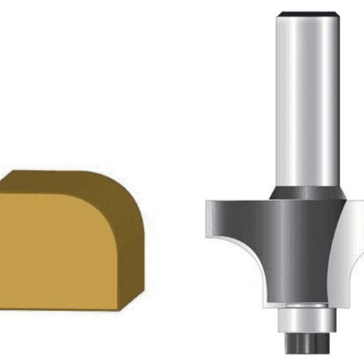 Fresa de Borda Diâmetro 1 Haste 1/4, marca Makita - Foto Principal