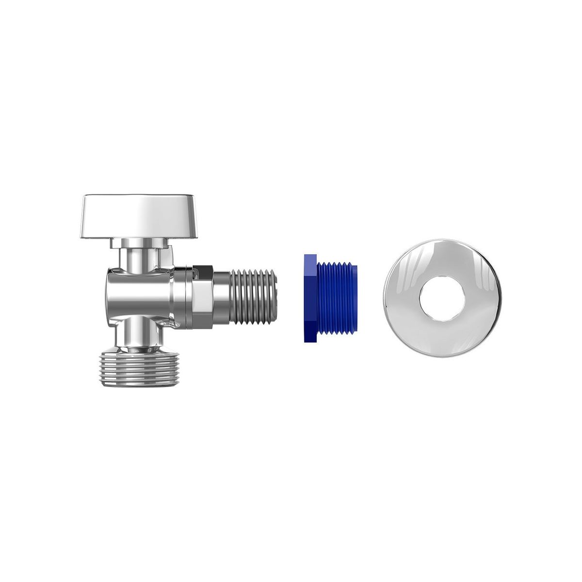 Torneira para Máquina De Lavar Roupa e Lava-Louça Esfera 1/4", 1/2" e 3/4" de Metal, marca Censi - Foto Principal