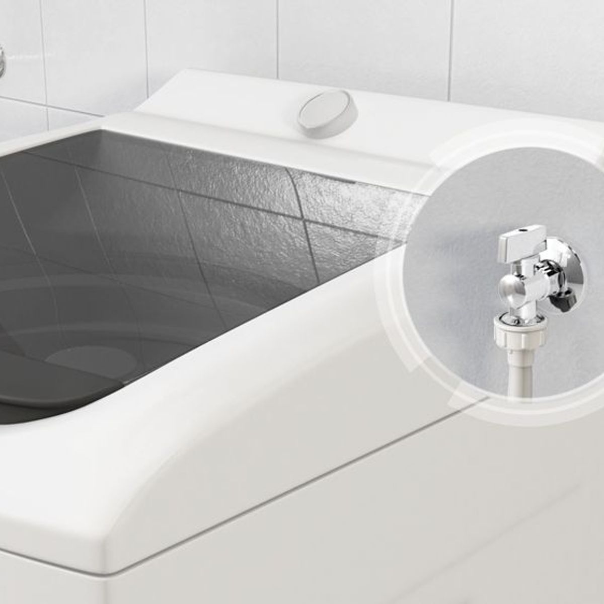 Torneira para Máquina De Lavar Roupa e Lava-Louça Esfera 1/4", 1/2" e 3/4" de Metal, marca Censi - Foto 2