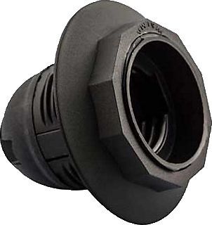 Soquete Universal com Arruela E27 Preto