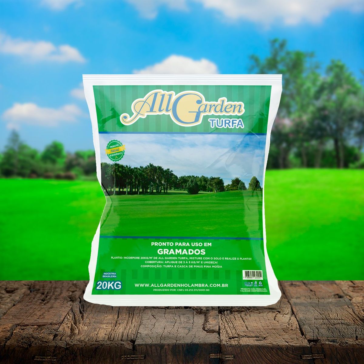 Substrato para Gramados Turfa Saco 20Kg All Garden, marca All Graden - Foto 2