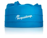 Caixa de Água 10.000L Polietileno Tampa Rosca Azul Acqualimp