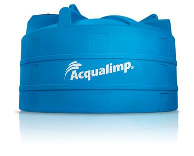 Caixa de gua 15.000L Polietileno Tampa Rosca Azul Acqualimp