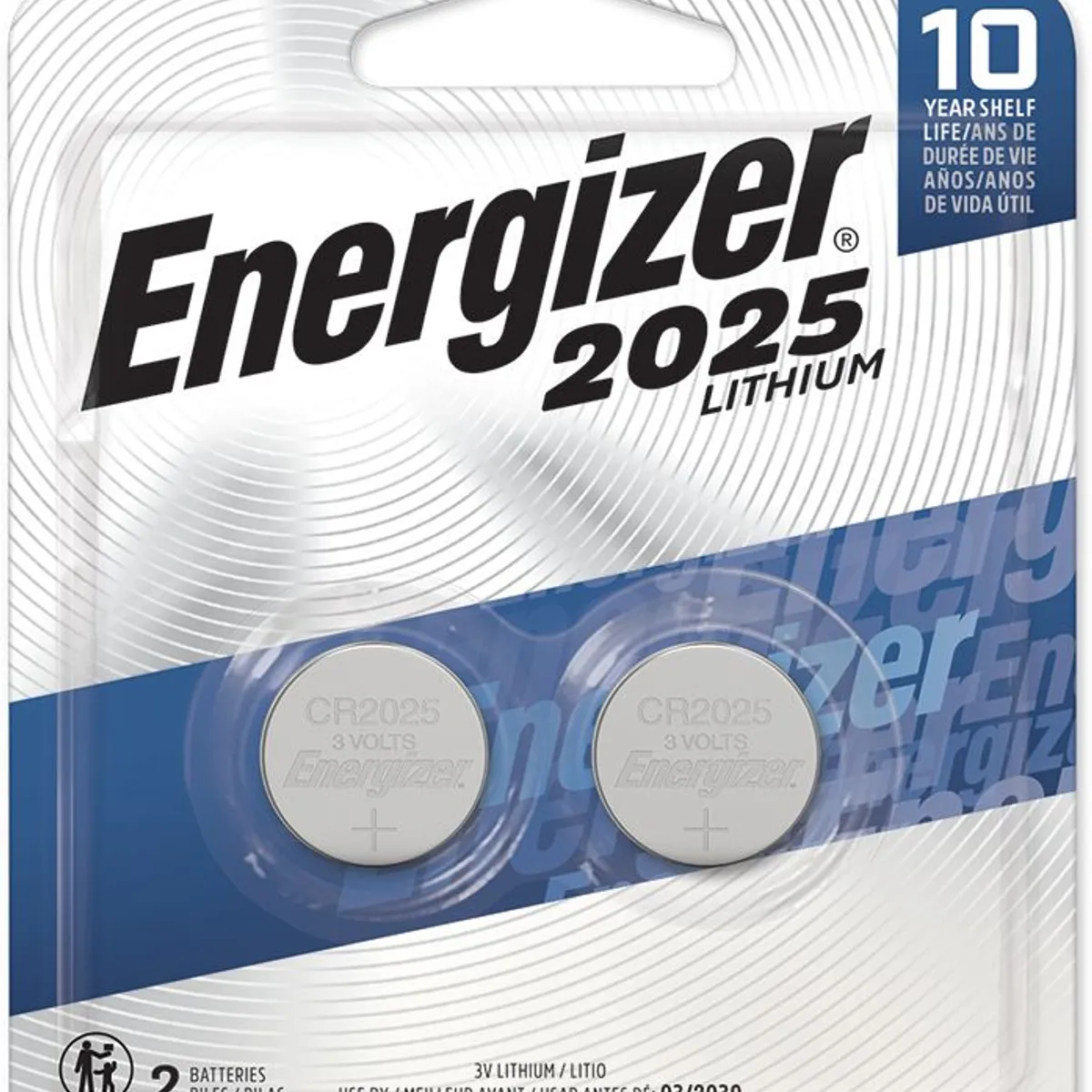 Bateria 2025 Lítio com 2 Unidades, marca Energizer - Foto Principal