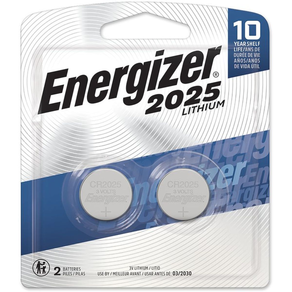 Bateria 2025 Lítio com 2 Unidades, marca Energizer - Foto Principal