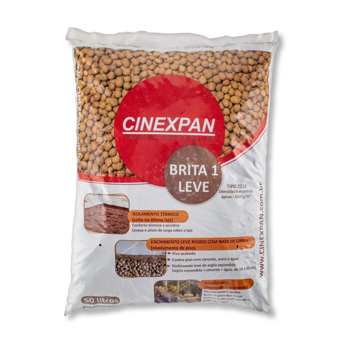 Argila Expandida 50L, marca Cinexpan - Foto Principal