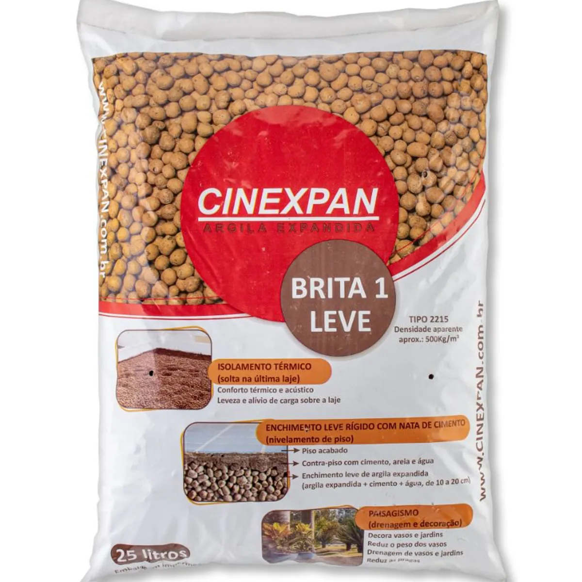 Argila Expandida 25L, marca Cinexpan - Foto Principal