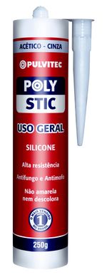 Polystic Uso Geral 0,250 kg Cinza