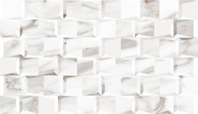 Revestimento Prisma Carrara 31x54cm Caixa 1,34m Bege e Branco
