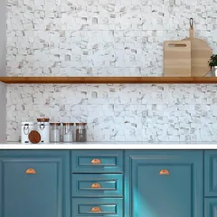 Revestimento Prisma Carrara 31x54cm Caixa 1,34m² Bege e Branco Savane