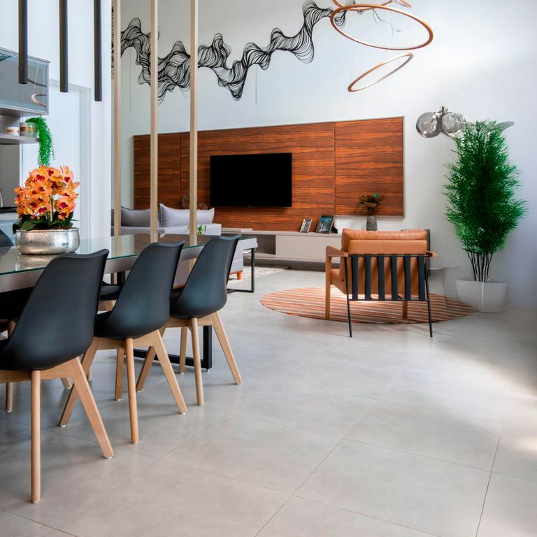 Piso Classic City 53x53cm Caixa 2,53m² Retificado Cinza Savane