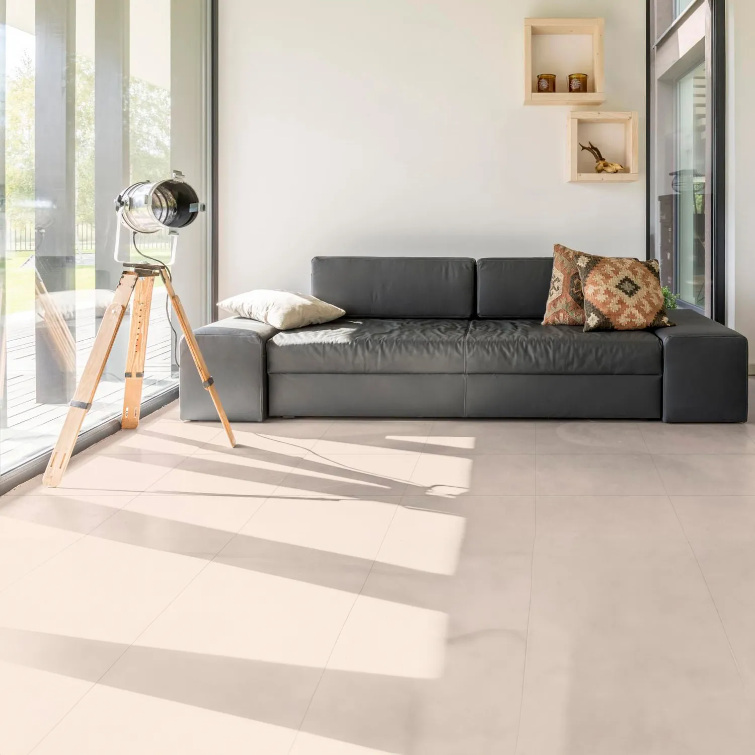 Piso Classic Avelã 53x53cm Caixa 2,53m² Retificado Bege Savane