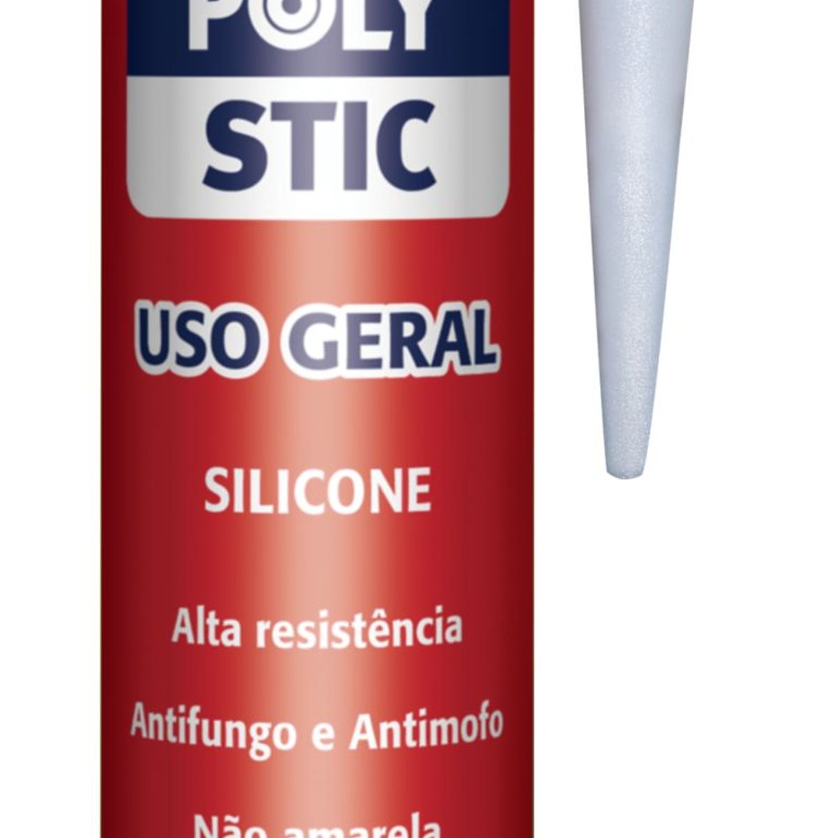 Polystic Silicone Uso Geral 250G - Preto, marca Pulvitec - Foto Principal