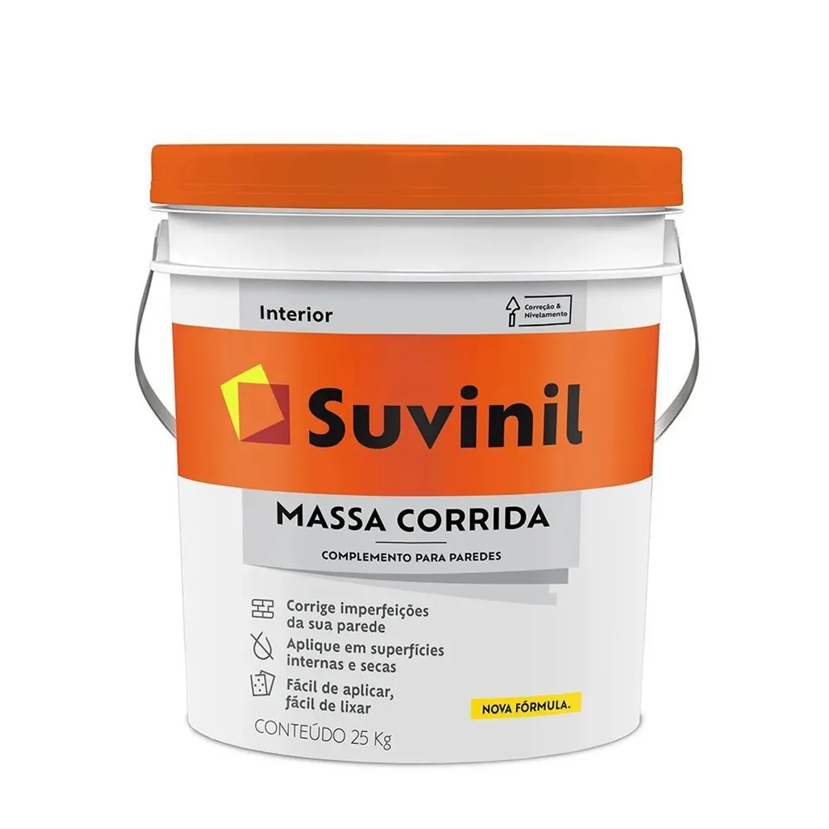 Massa Corrida 25kg Balde, marca Suvinil - Foto Principal