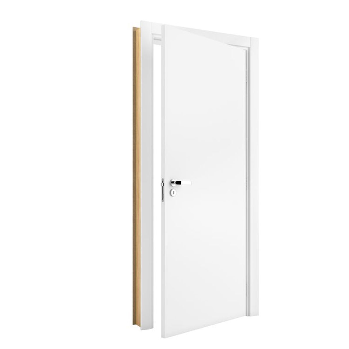 Porta Montada de Giro Drywall Madeira Colmeia Fundo Primer Branco Direita 215x78x7,5cm Starndard, marca Vert - Foto Principal