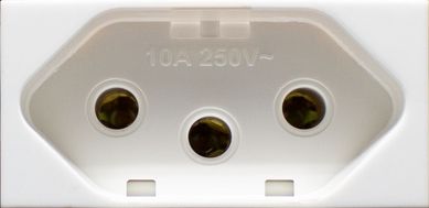 Mdulo Tomada 10A Halux Deluxe Branca Bivolt