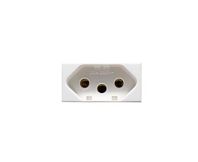 Mdulo Tomada 20A Halux Deluxe Branca Bivolt