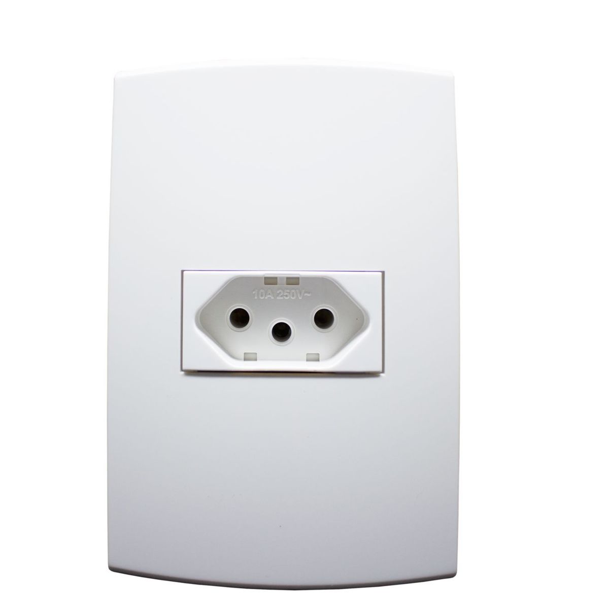 Conjunto Tomada 4X2 10A Halux Deluxe Branco, marca Halux Deluxe - Foto Principal