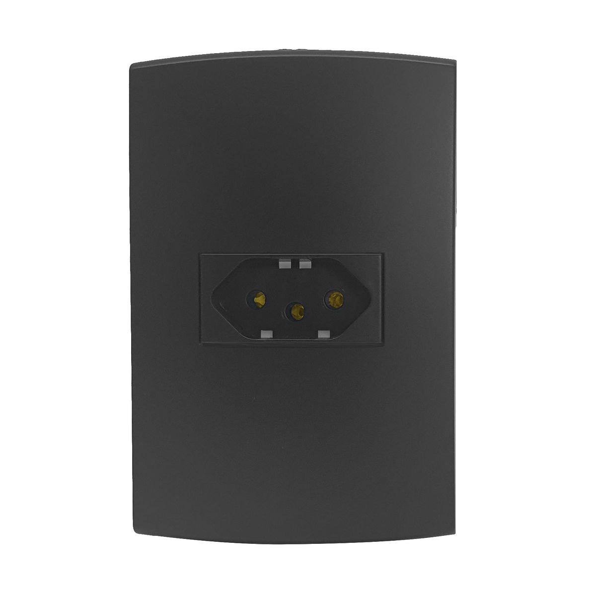Conjunto Tomada 4X2 10A Halux Deluxe Preto, marca Alumbra - Foto Principal