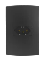 Conjunto Tomada 4X2 10A Halux Deluxe Preto