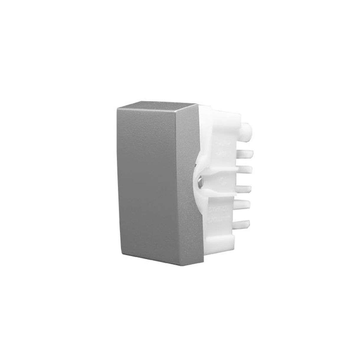 Módulo Interruptor Paralelo 10A Halux Deluxe Prata Bivolt, marca Alumbra - Foto Principal